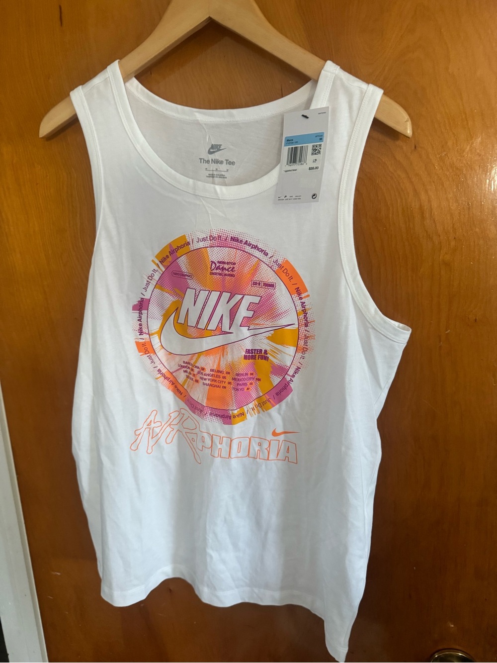 Nike Tank Top Mens Mediim White